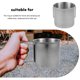 thumbnail image 2 of Taza de agua para exteriores, de acero inoxidable, irrompible, de metal, para café y camping, 2 of 7