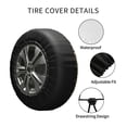 thumbnail image 4 of Kdxio Leopard Print for Tire Cover Wheel Protectors Tyre Covers Weatherproof Wheel Covers Universal Fit for Trailer Rv SUV Truck Camper Travel Trailers 16 inch, 4 of 8