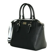 Michael Kors Ciara Large Top Zip Saffiano Leather Satchel (Black) 35H5SC6S3L-001