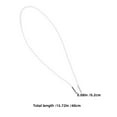 thumbnail image 2 of OUNONA 50Pcs White Elastic Band with Metal Ends Versatile Stretchy Cord for Bracelets Mask Straps Sewing, 2 of 8