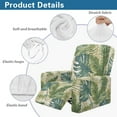thumbnail image 5 of HELLHERO Monstera Print Couch Cover for Reclining Couch 1 Cushion Reclining Sofa Cover for Lazyboy Anti-Dust Non Slip Recliner Slipcovers, 5 of 8