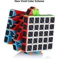 thumbnail image 4 of Magic Speed ​​Cube5x5x5 Speed ​​Cube Magic Cube Carbon Fiber Sticker Holiday Gift for Kids Adults Black, 4 of 5