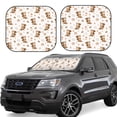 thumbnail image 1 of Saiise Fall Squirrel for Foldable Car Sun Shades (2-Pack) Offer Sun Protection with an Easy-fold Design for Convenient Windshield Shading-Small, 1 of 6