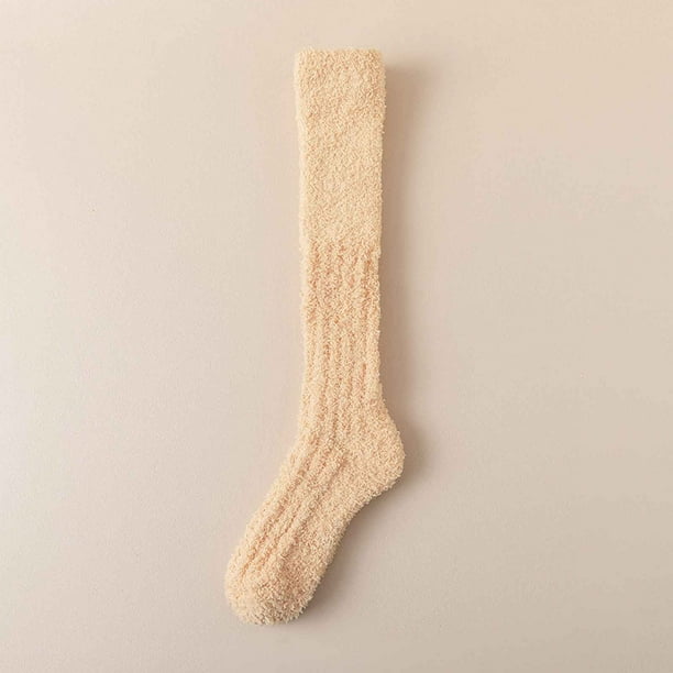 Calcetines para mujer, pantuflas, calcetines de invierno cálidos con forro polar, calcetines acogedores, suaves, gruesos y peludos, calcetines navideños para mujer