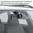 thumbnail image 2 of 1080P HD 3-Channel Car Camera, Simultaneous Front/Inside/Rear View Recording, Compact Design for Unobstructed Driving Visibility(WiFi 32G,1set), 2 of 8