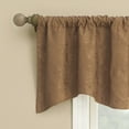 thumbnail image 2 of Sun Zero Bronte Floral Jacquard 100% Blackout Rod Pocket Curtain Valance, 50"W X 18"L, Terracotta, 2 of 5