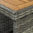 thumbnail image 3 of vidaXL 5 Piece Garden Bar Set with Cushions Poly Rattan Grey, 3 of 5