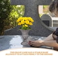 thumbnail image 3 of HEANUJJ Jarrón De Cementerio De Hierro Marrón Oscuro Para Flores Memorial Con Base Estable Y Resistente, 3 of 6