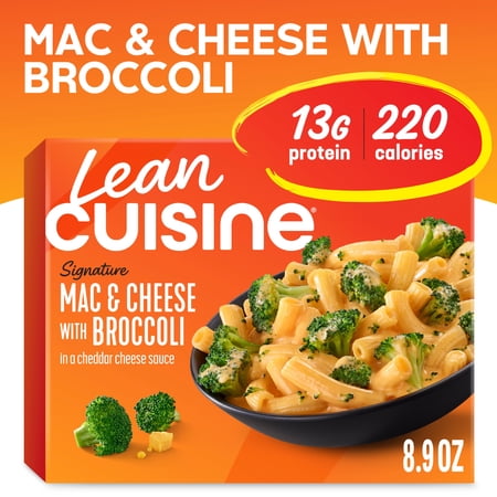 Lean Cuisine Mac & Cheese with Broccoli, Frozen Lunch, Frozen Individual Meals 8.9 oz
