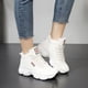 thumbnail image 5 of Zapatos Zapatillas de deporte para mujer Invierno Casual Polar Algodón Zapatos Estilo coreano Zapatos de caña alta para mujer, 5 of 6