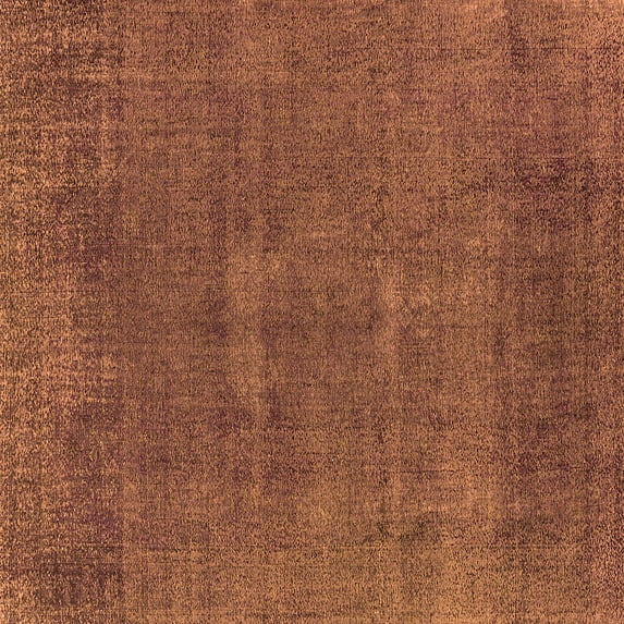 Ahgly Company Indoor Square Oriental Orange Industrial Area Rugs, 8' Square