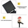 thumbnail image 4 of Pompotops Bright Solar Pathway Lights, Outdoor Solar Small House Lights Resin Lights New Garden Lights Tree House Lights Cute Lights Inserted Lights, 4 of 6