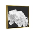 thumbnail image 3 of Delicate White Hydrangea Petals Botanical & Floral Photograph Metallic Gold Framed Art Print Wall Art, 3 of 6
