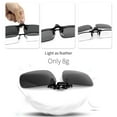 thumbnail image 4 of Joopin 2 Pairs Polarized Clip-On Sunglasses Rimless Flip Up Anti-Glare Driving Glasses(orange+silver), 4 of 10
