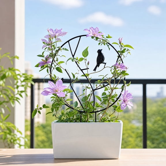 Indoor Trellis for Climbing Plants, Sturdy Metal Support for Potted Plants, Plants Trellis for Potted Plants, Vines Plants Support for Garden