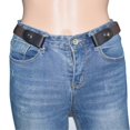 thumbnail image 2 of 2pcs Adjustable Unisex Stretch Waist Belt No Buckle Elastic Belts for Jeans Pants Dress (Coffee+Grey), 2 of 4
