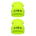 thumbnail image 3 of Qarigey Mujer pelo malo moda gorros de punto sombreros de día invierno Unisex Casual hombre gorra niño Hip Hop bordado otoño sombrero de Type2 NO2, 3 of 6