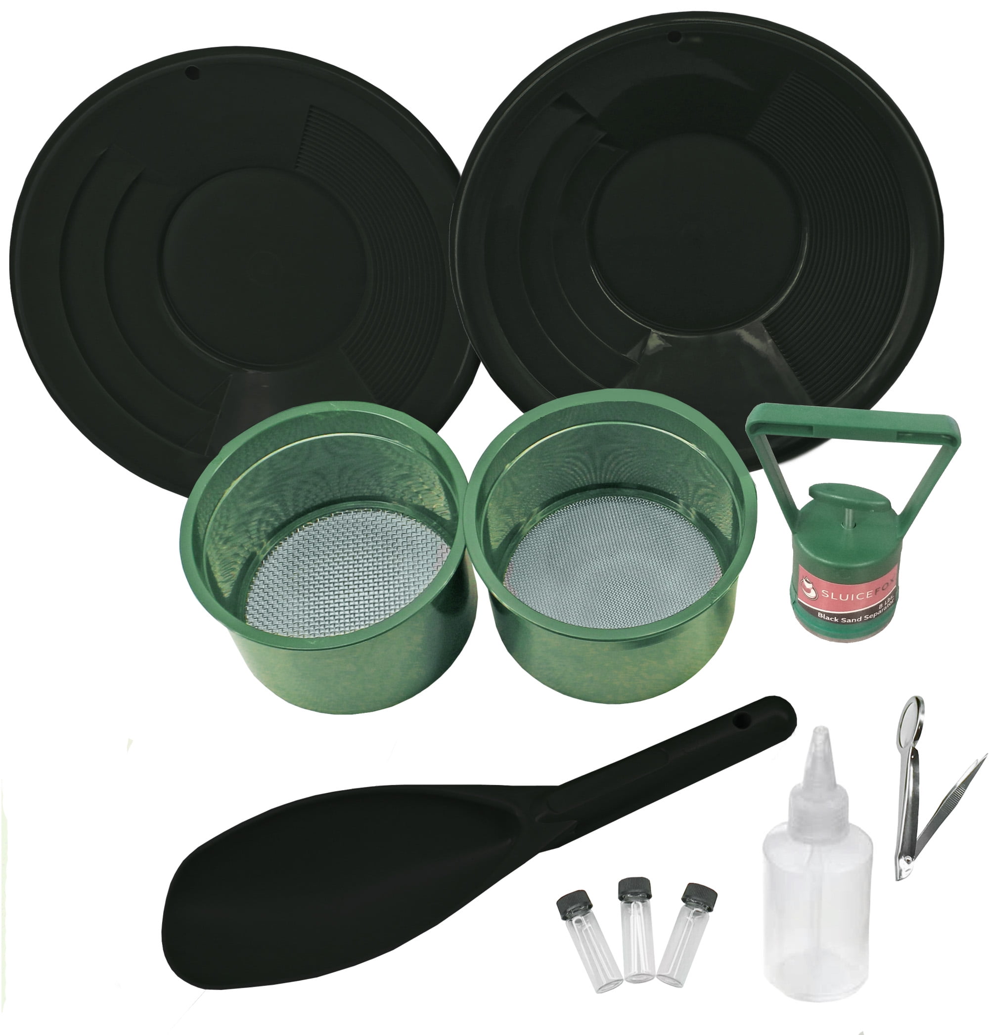 Sluice Fox 11 Piece Gold Panning Supplies Kit Classifier Sifting Pan