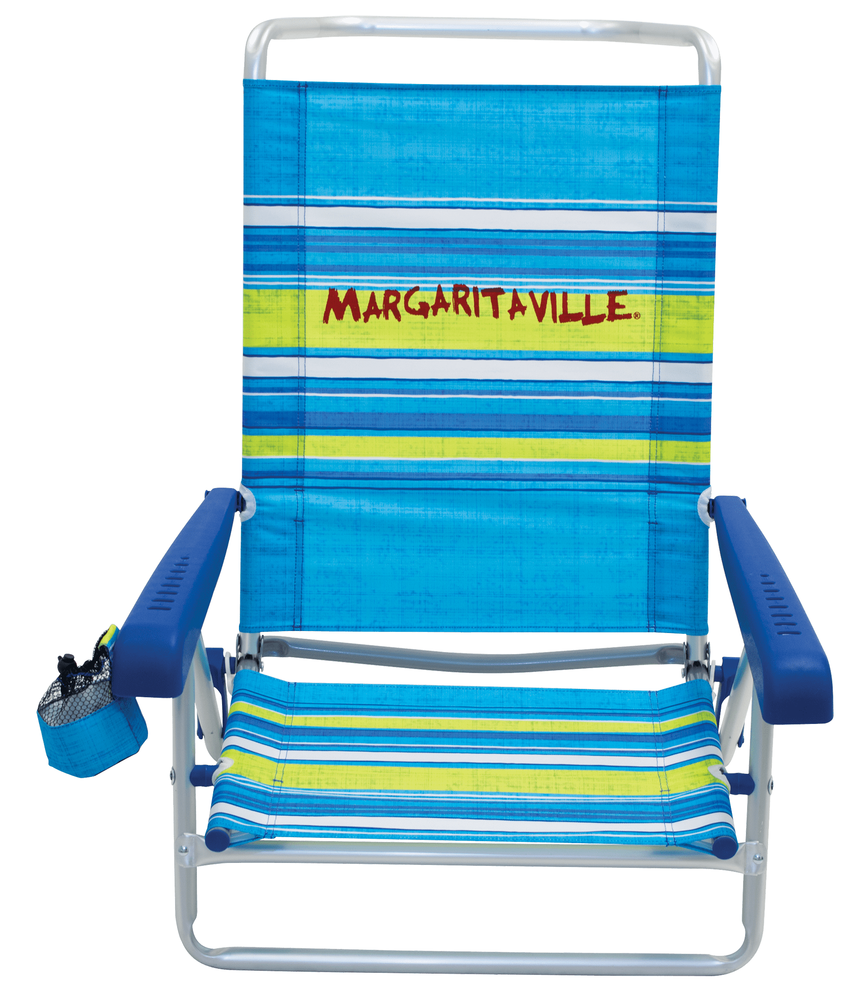 Margaritaville 5 Position Beach Chair Blue Stripe Walmartcom