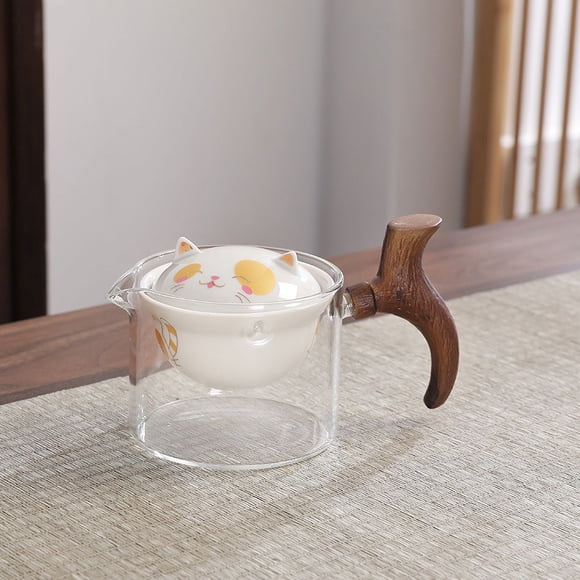 Juego de té de viaje, tetera perezosa, tetera de ocio, tetera portátil de una olla, juego de té de kung fu de cuatro tazas, tetera de cerámica para el hogar
