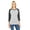 Gray, variant on LAT Women�'s Baseball Fine Jersey Three-Quarter Sleeve Tee