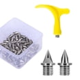 thumbnail image 3 of 50 Uds. Clavos para zapatas de pista con llave de 5mm, de repuesto prácticos y versátiles para zapatas de pista para competición de carreras Plata, 3 of 8