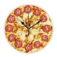 thumbnail image 2 of Funny It's Always Pizza Time Pepperoni Pizza Wall Clock for Kitchen Restaurant Decor Wall Watch for Diner Cafe Pizza Lover Gift（12 Inch）, 2 of 6