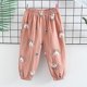 thumbnail image 2 of Odeerbi 2-7 Años Niños Niñas Pantalones de Chándal de Algodón de Impresión Lindo Entrenamiento Atlético Deportes Jogger Pantalones Verano Transpirable Suelta Joggers, 2 of 4