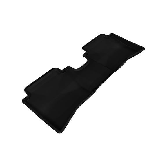 3D MAXpider Second Row Custom Fit All-Weather Floor Mat for Select Hyundai Accent Models - Kagu Rubber (Black)