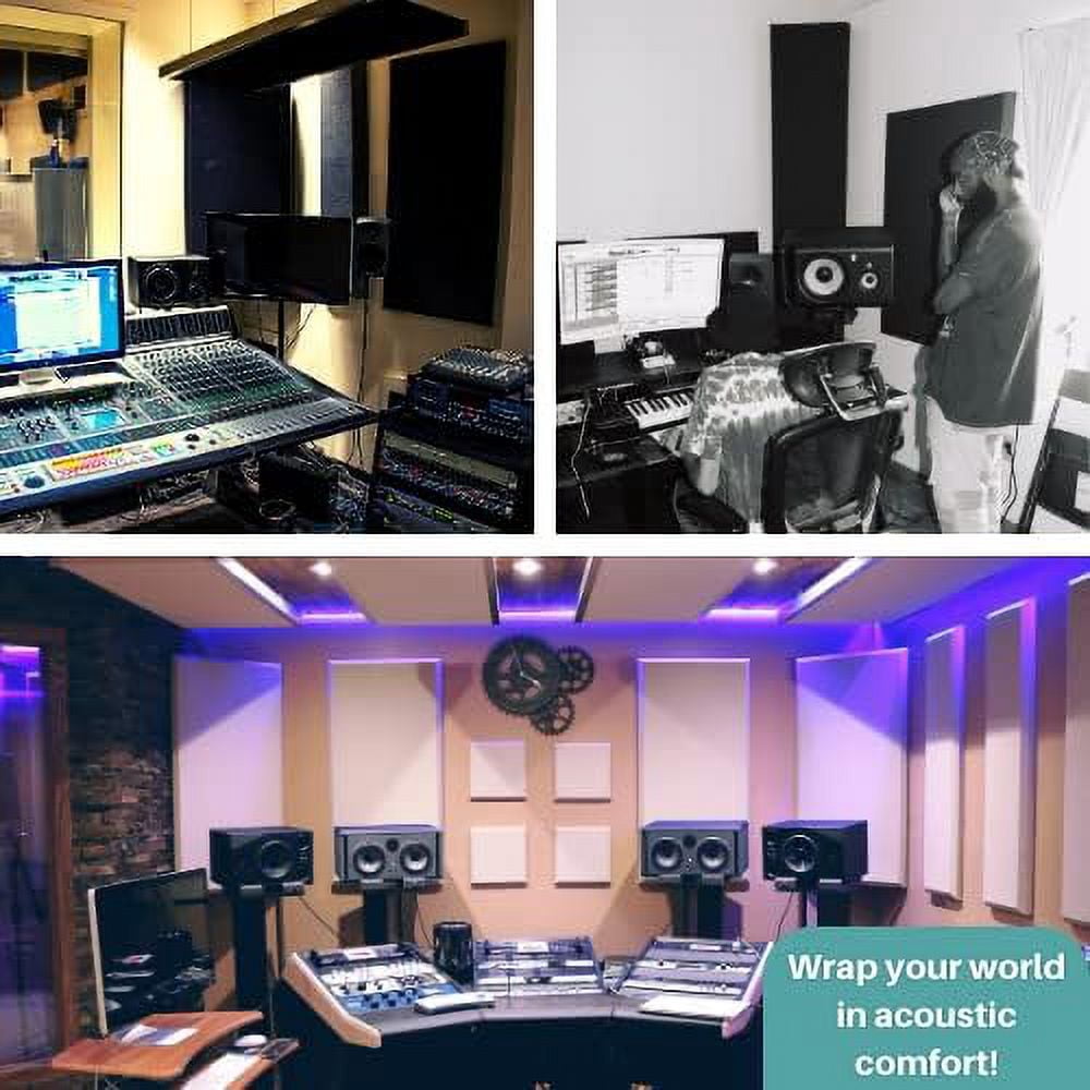 SoundAssured Acoustical Fabric - Acoustically Transparent Fabric for Making Acoustic Panels - DIY Sound Panel Acoustic Fabric (Black)