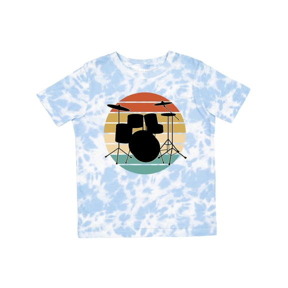 Inktastic Drum Set Retro Drummer Sunset Boys or Girls Toddler T-Shirt
