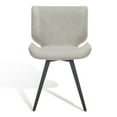 thumbnail image 2 of SAFAVIEH Couture Matty Scandinavian Velvet Solid Dining Chair, Grey, 2 of 12