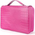 thumbnail image 1 of GHSDFBB Deluxe PU Leather Pencil Case with Zipper Closure, Croco Rose Red, 200 Count, 1 of 6