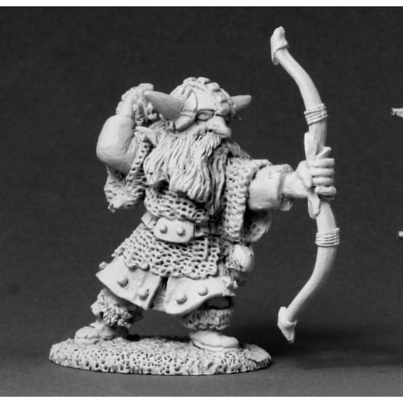 Horgun Blackfetch the Dwarf Bowman Miniature 25mm Heroic Scale Dark Heaven Legends