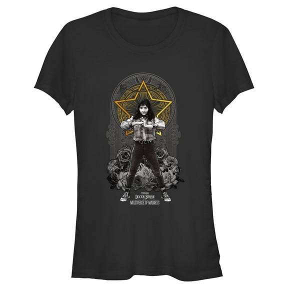 Junior's Marvel Doctor Strange in the Multiverse of Madness Bold Chavez  Graphic Tee Black Small
