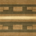 thumbnail image 1 of Ahgly Company Indoor Square Abstract Caramel Brown Abstract Area Rugs, 3' Square, 1 of 6