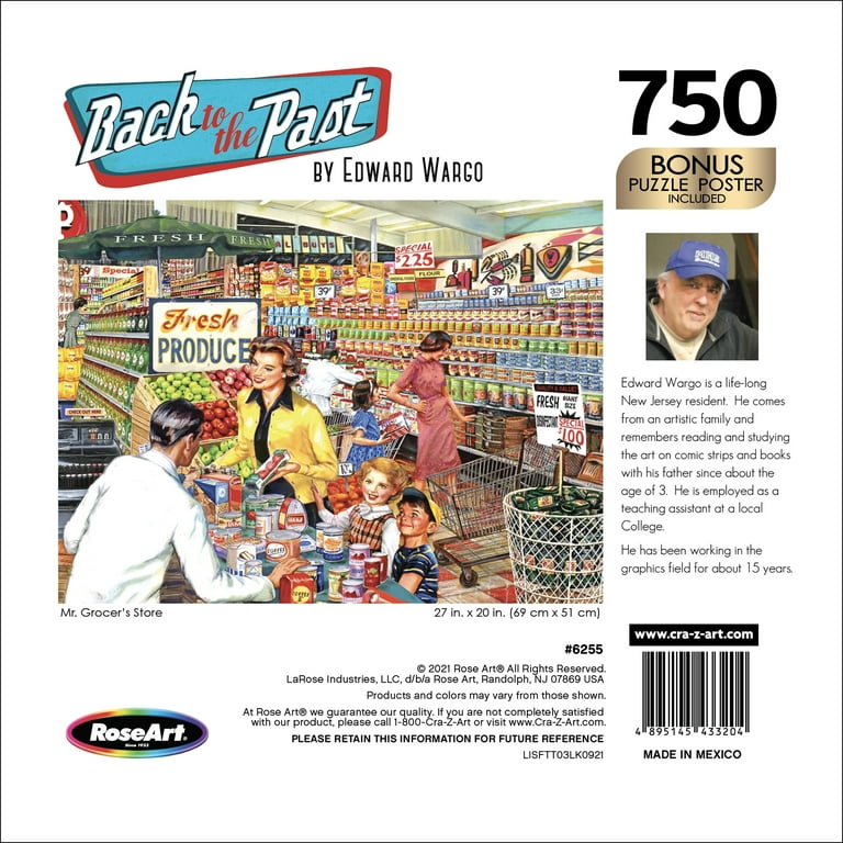 Cra-Z-Art Back to the Past 750-Piece Mr. Grocer's Store Jigsaw