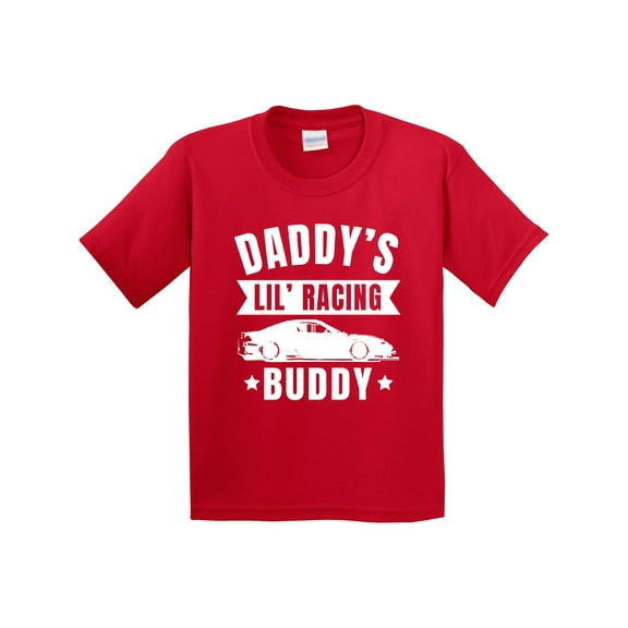 Inktastic Daddys Lil Racing Buddy Youth T-Shirt