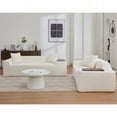 thumbnail image 5 of Modern Boucle 3-Seater and 2-Seater Sofa Set with MDF End Table for Living Room (85"x35"x29" & 73"x35"x29"), 5 of 22