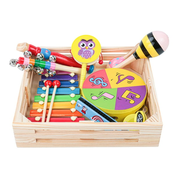 Musica Infantil Set De Instrumentos Musicales De Madera Para Bebés