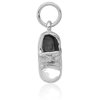 14K Solid White Gold Shoe Necklace Chain Pendant Charm