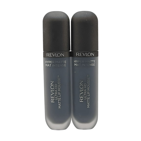 2 Pack REVLON Ultra HD Lip Mousse Hyper Matte, Longwearing Liquid Blue Oasis 835