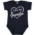 thumbnail image 3 of Inktastic I Love My Grandpa in White Chalk Heart Boys or Girls Baby Bodysuit, 3 of 5