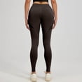 thumbnail image 4 of larppty Workout Leggings Pockets 25'' - High Waisted Gym Womens Yoga Pants Buttery Soft（Coffee， L）, 4 of 6