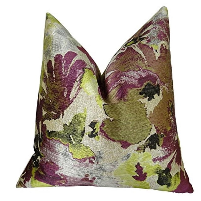Plutus Tudor Berry Crush Handmade Throw Pillow, (26" x 26")