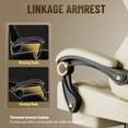 thumbnail image 3 of SOONTRANS Gaming Chair with Footrest, PU Leather High Back Comfortable Video Game Chair with Massage Lumbar Cushion, Racing Office Computer Desk Chair, Ergonomic Gamer Chair for Adults, Beige, 3 of 9