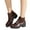 Brown, variant on Chelsea Ankle Boots for Women Platform Lug Sole Chunky Heel Round Toe Slip on Stretch Fall Short Booties