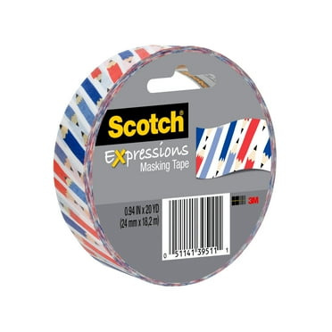 Scotch® Expressions Masking Tape, .94 in x 20 yd, Pencils