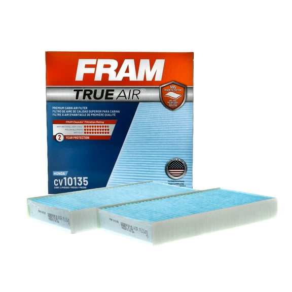 FRAM CV10135 TrueAir Premium Cabin Air Filter with N95 Grade Filter Media for Select Acura and Honda Vehicles