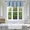 Blue, variant on 1 Pc Blackout thermal valance for short window curtain rod pocket for kitchen/bathroom/restaurant/school 54" x 18" inch